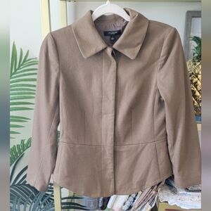 Ann Taylor Brown Women's Wool Blazer / Jacket - Women's Size 4